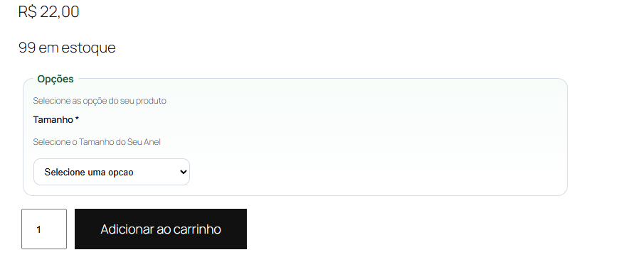 Screenshot Veyx Product Addons